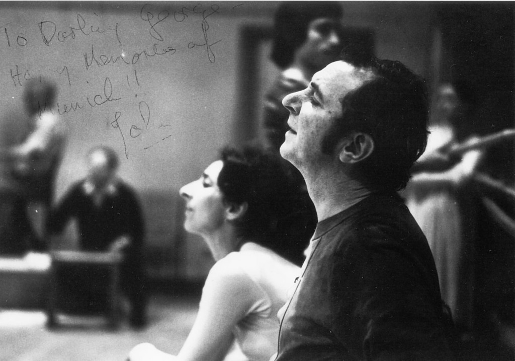 5. G.Tsinguirides and J.Cranko, rehearsal with the Bavarian State Ballet, Munich 1972 © S.Toepffer