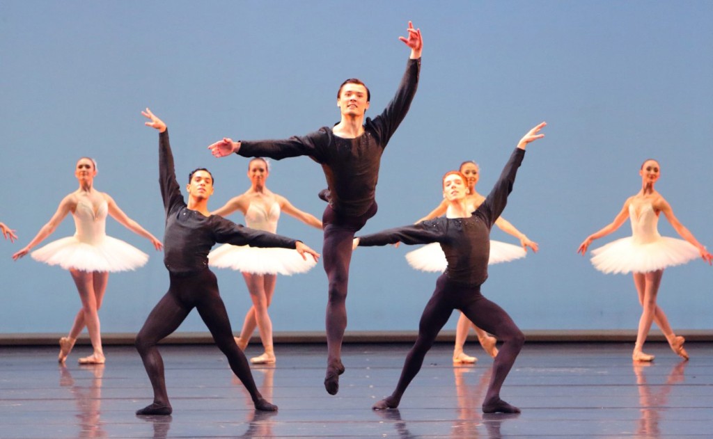 4. E.Murzagaliyev and ensemble, “Symphony in C” by G.Balanchine, Bavarian State Ballet © W.Hösl
