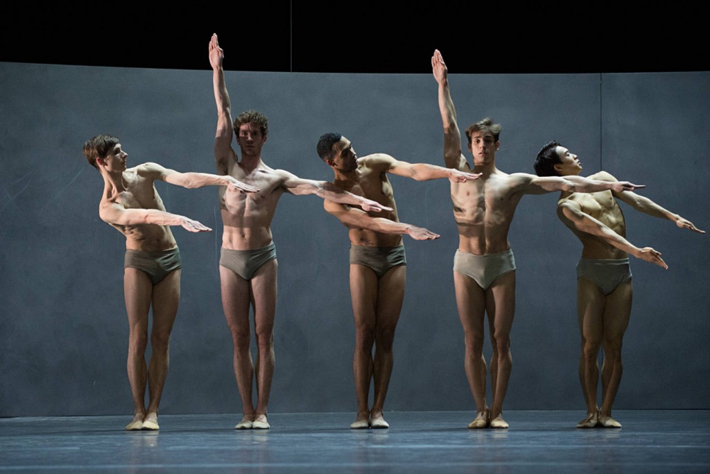 1. Jan Casier, William Moore, Manuel Renard, Denis Vieira and Surimu Fukushi, Kairos by Wayne McGregor, Ballet Zurich