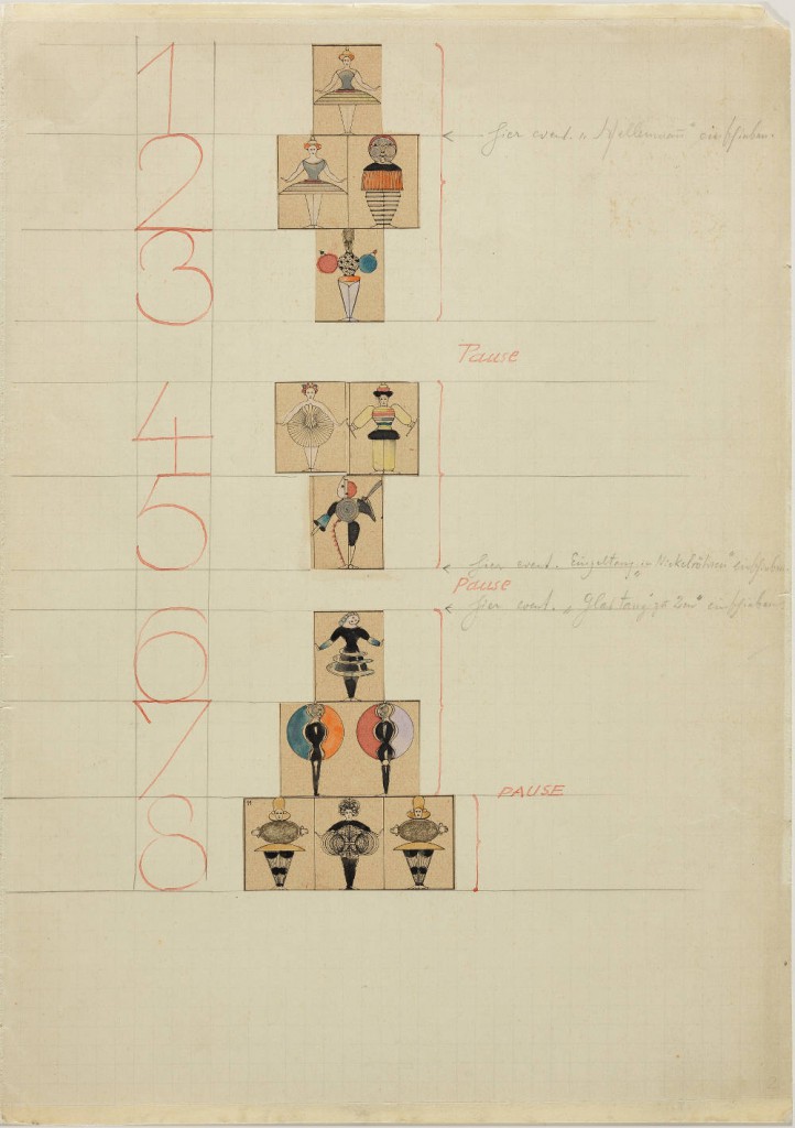 19. Oskar Schlemmer, Sketches for the Triadic Ballet, 1927, copyright Academy of the Arts, Berlin 