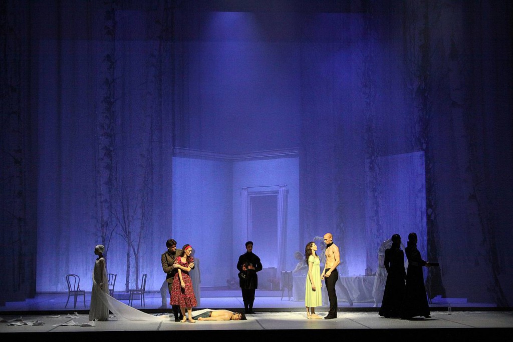 4. Leslie Heylmann, Alexandr Trusch, Hélène Bouchet, Edvin Revazov and ensemble, Tatiana by J.Neumeier, Hamburg Ballet 2014