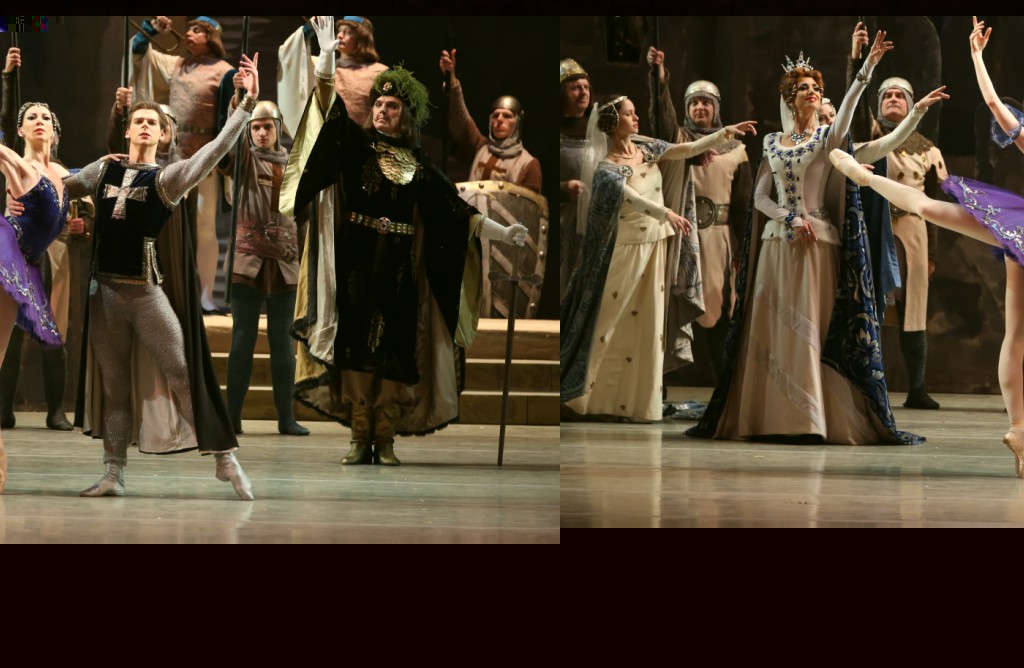 5. E.Bazhenove, V.Tereshkina, V.Shklyarov and ensemble, “Raymonda” by M.Petipa in the version of K.Sergeyev and with choreographic fragments by F.Lopuchov, Maryinsky Ballet © N.Razina 2014