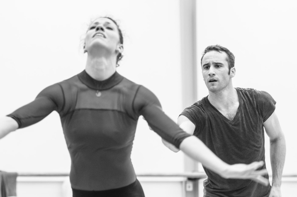 3. C.Richardson and F.Voranger rehearsing David Dawson's "Giselle", photo: Ian Whalen