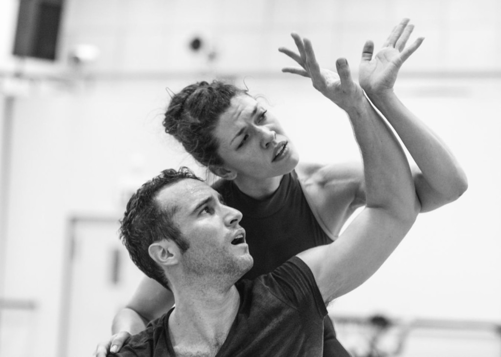 12. F.Voranger and C.Richardson rehearsing David Dawson's "Giselle", photo: Ian Whalen