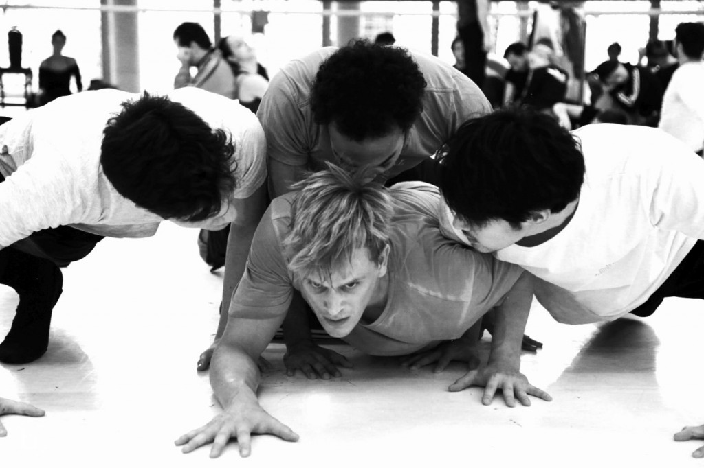 12. L.Žiher, L.Zuschlag, H.M.Mbeng Ndong and K.Yamamoto , rehearsal of “Doctor Zhivago”, chor.: J.Bubeníček, SNG Opera in Balet Ljubljana © O.Bubeníček 2016