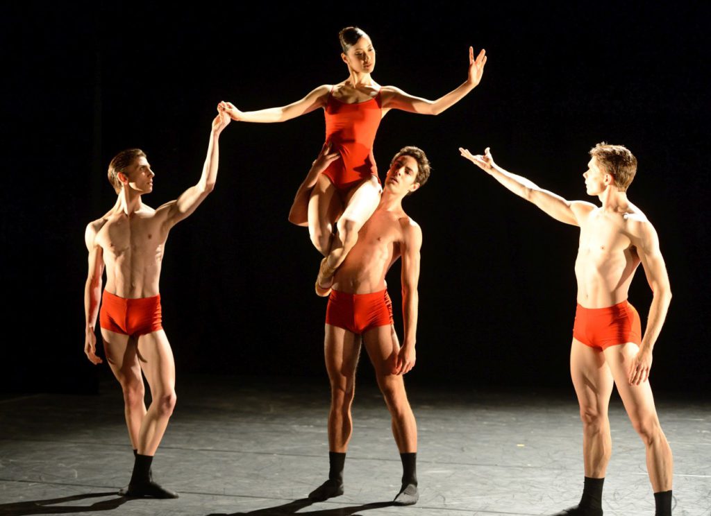 8. A.Morita, M.Miccini, R.Cabrera Cuadrado and L.Stiens, “Melodious Gimmick to Keep the Boys in Line” by M.Spradling, Stuttgart Ballet © Stuttgart Ballet 2016