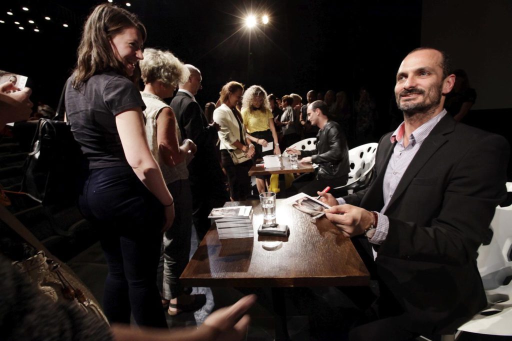 6. J.Bubeníček at the autograph session, “Tribute to Otto and Jiří Bubeníček”, International Television Festival Golden Prague © Czech Television 2016