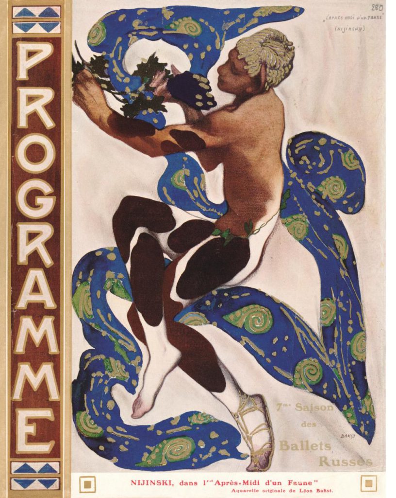 8. Cover of the program of the Ballets Russes season in 1912: V.Nijinsky in “L'apres-midi d'un faune” © BnF, département de la Musique, Bibliothèque-musée de l’Opéra
