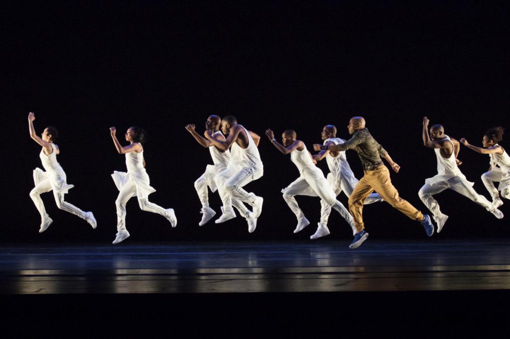 7. Ensemble, “Exodus” by R.Harris, Alvin Ailey American Dance Theater © P.Kolnik