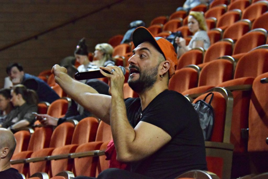 13. K.Serebrennikov during rehearsals for “Chaadsky” by A.Manotskov, directed by K.Serebrennikov, Helikon-Opera Moscow 2017 © I.Shymchak