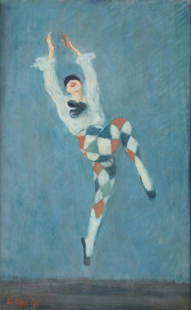 3. V.Nijinsky in “Carnaval”, chor.: M.Fokine; Painting by E.Oppler around 1922 © German Dance Archive Cologne