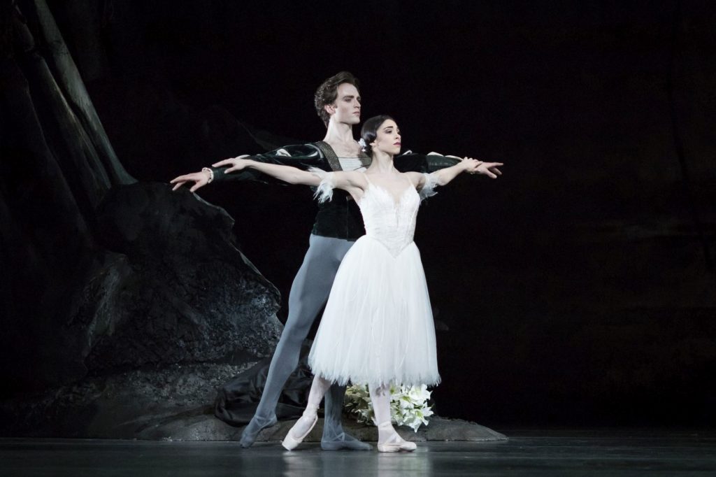 2. M.Ball (Count Albrecht) and Y.Naghdi (Giselle), “Giselle” by M.Petipa after J.Coralli and J.Perrot, additional choreography by P.Wright, The Royal Ballet 2018 © H.Maybanks 