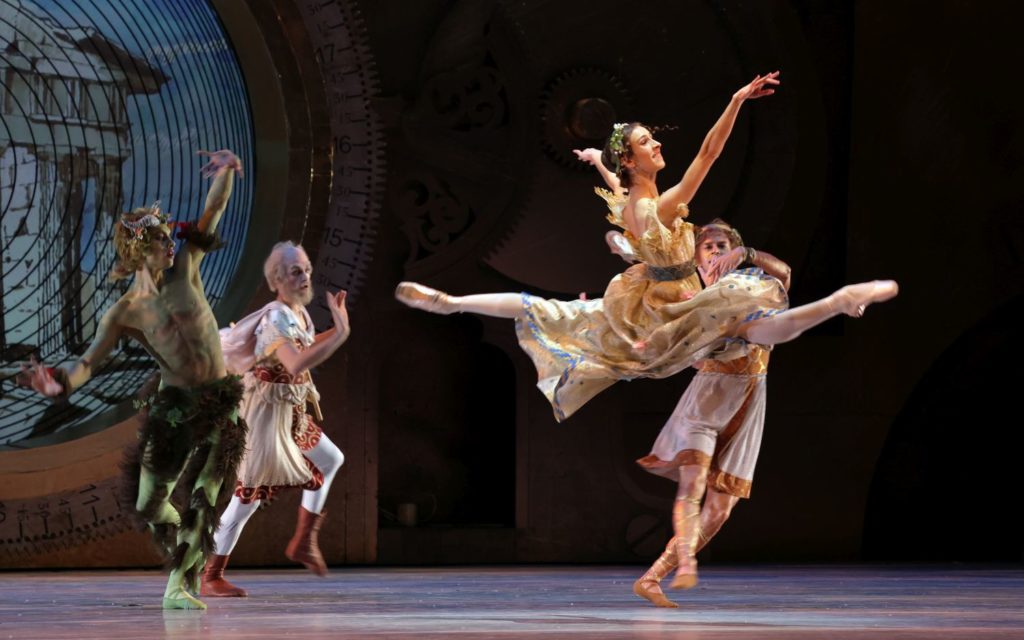 8. N.Brhane (Faun), F.Eimers (Louise), M.Kumar (Don Juan), and E.Wijnen (Poet), “The Nutcracker and The Mouse King” by T.van Schayk and W.Eagling, Dutch National Ballet 2021 © H.Gerritsen