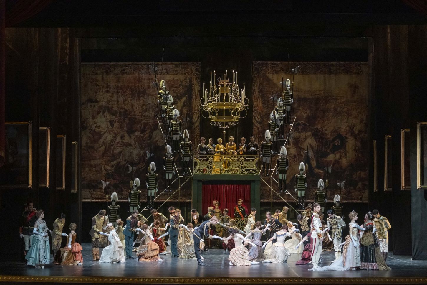  1. Ensemble, “Mayerling” by K.MacMillan, Ballet of the Hungarian State Opera 2022 © P.Rákossy / Hungarian State Opera