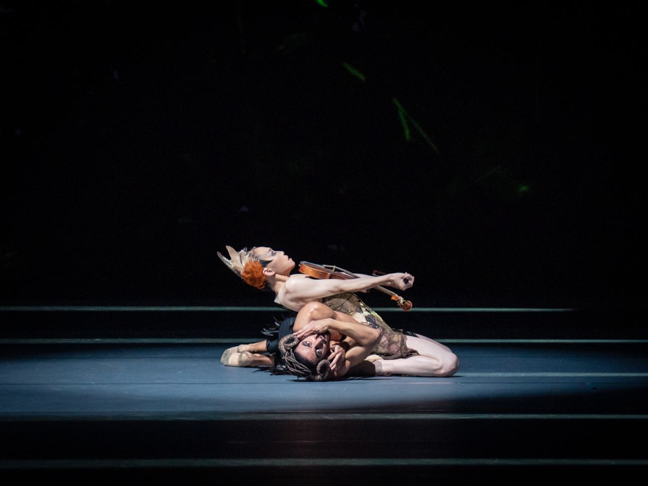 8. Y.Kato (Woodswoman) and D.Vizcayo (Faun), “The Sleeping Beauty” by M.Schläpfer and M.Petipa, Vienna State Ballet 2022 © Vienna State Ballet / A.Taylor