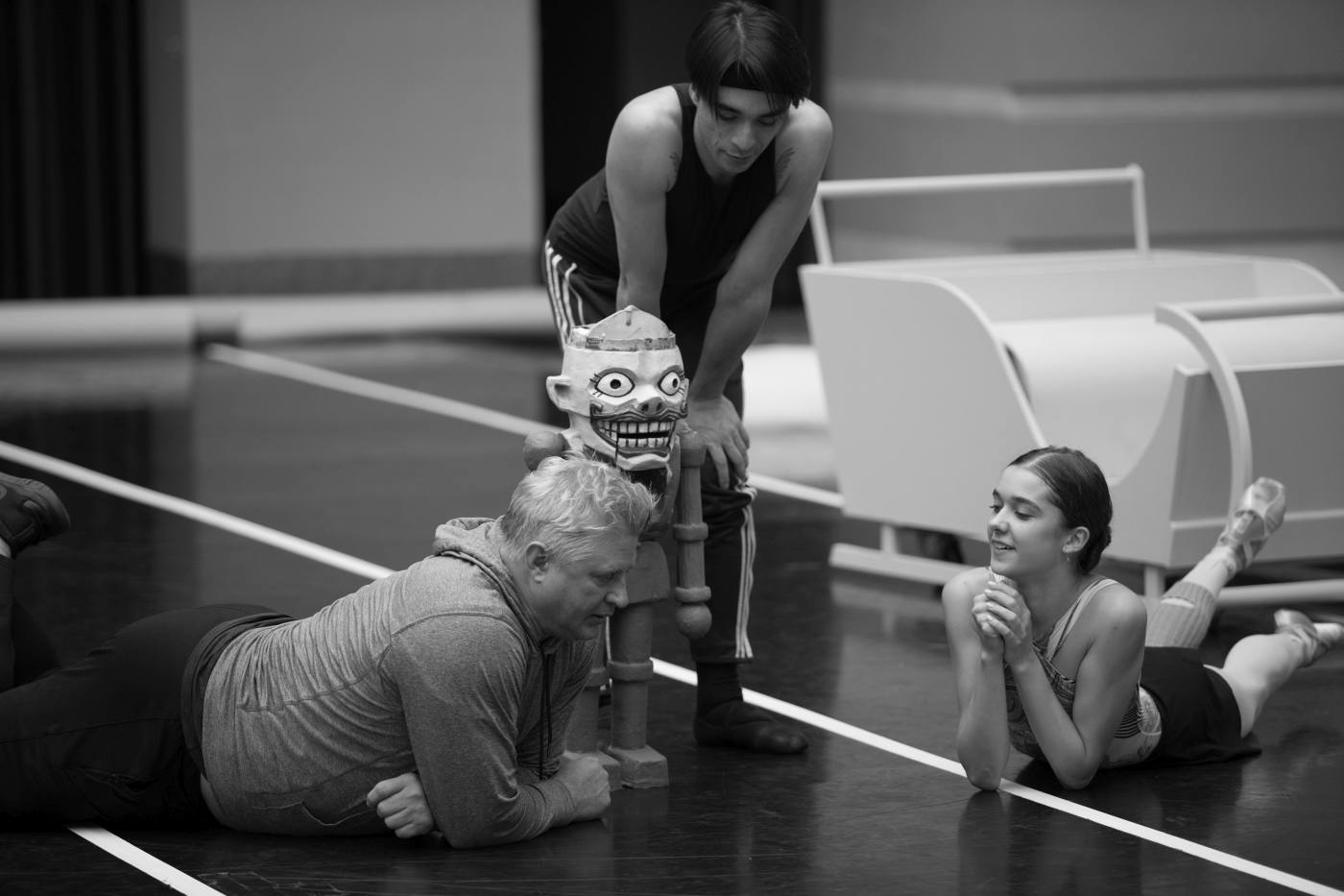 14. Y.Possokhov, G.Smilevski Jr., and V.Alsufieva, rehearsal of “The Nutcracker”, chor.: Y.Possokhov, Stanislavsky Ballet 2022 © K,Zhitkova 