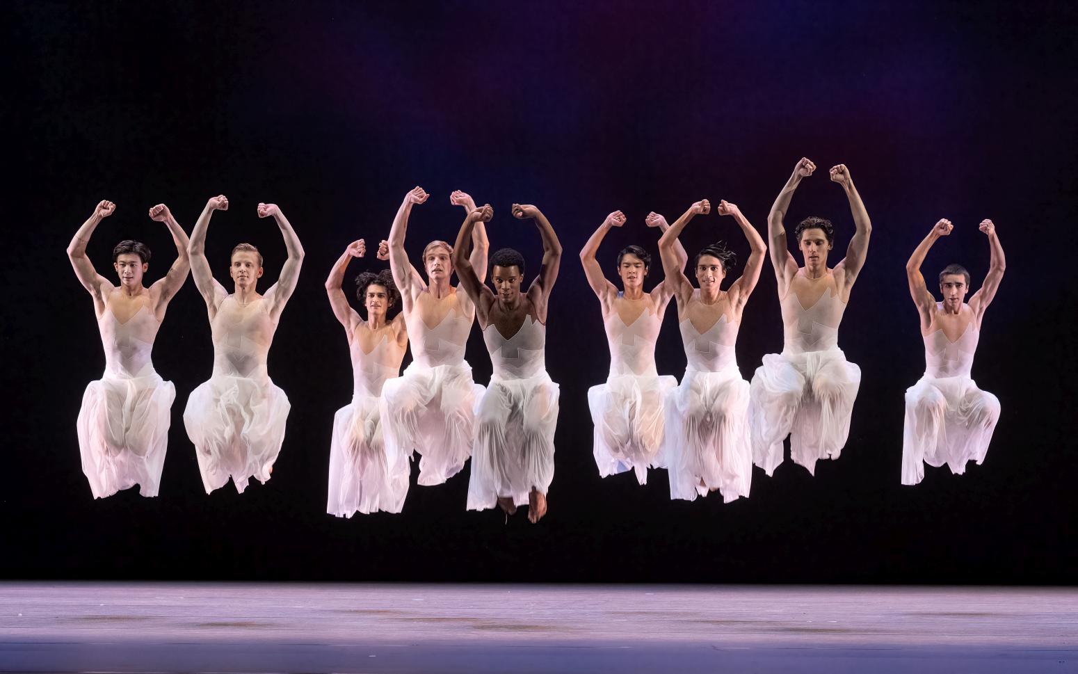 9. D.Bai, R.Catalan, M.Kumar, S.Baaij, D.R.Silva, K.Yamamoto, R.Valdez, J.Spunda, and G.Torrijos, “The Chairman Dances” by T.Brandsen, Dutch National Ballet 2023 © M.Haegeman