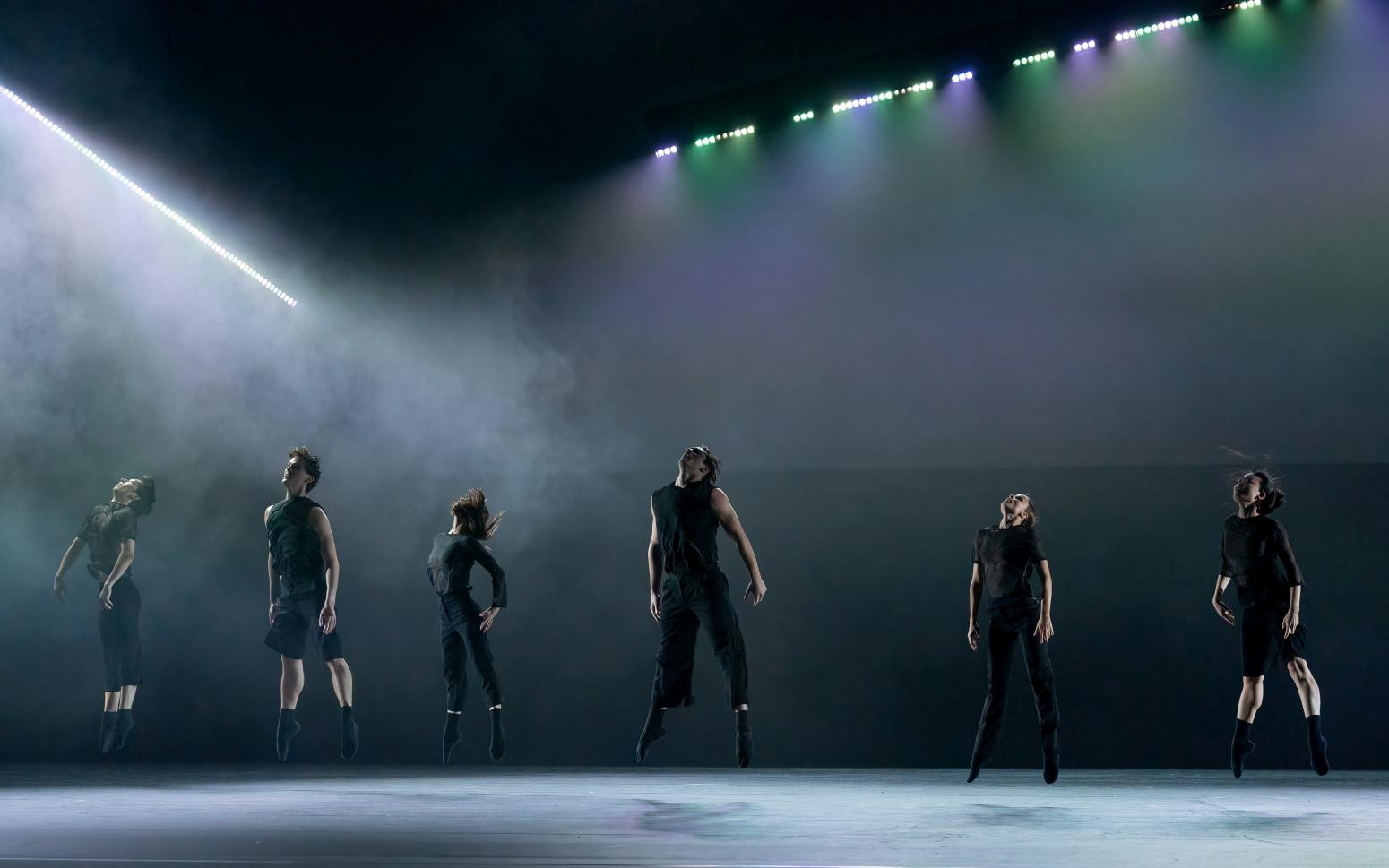 14. S.Yamada, C.Walmsley, N.Agvanean, G.Potskhishvili, N.Tonoli, and R.Sakamoto, “Full Frontal” by J.Arqués, Dutch National Ballet 2023 © M.Haegeman 