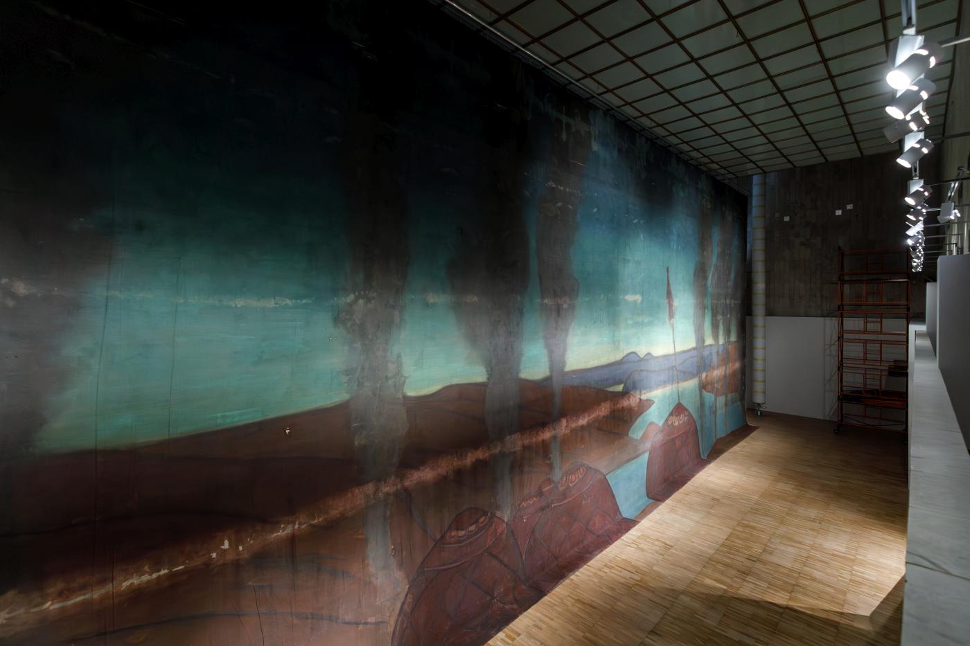 9. “Nicholas Roerich” exhibition, backdrop for “Polovtsian Dances”, New Tretyakov Gallery 2023 © I.Novikov-Dvinsky / Tretyakov Gallery 