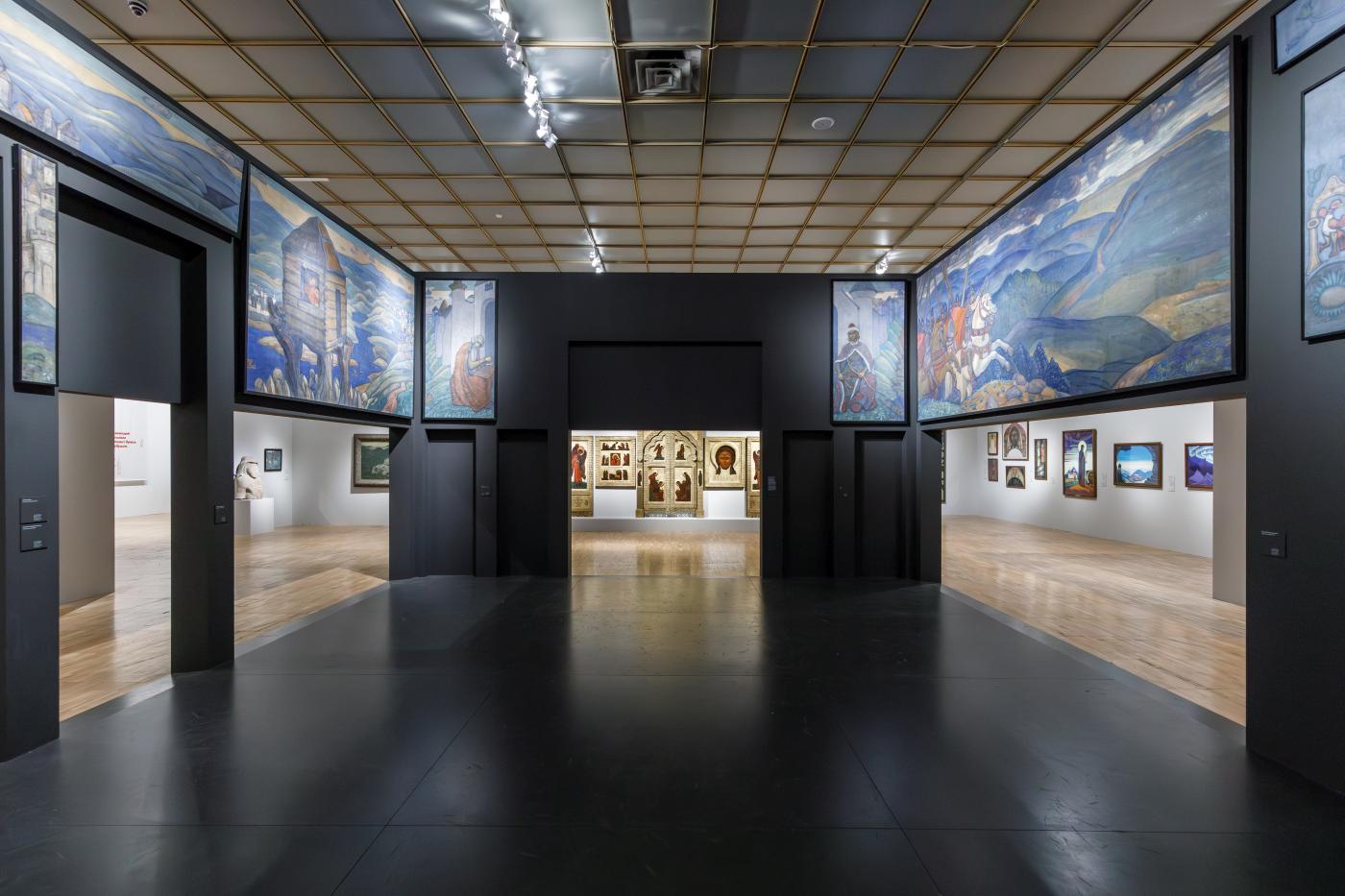4. “Nicholas Roerich” exhibition, “Bogatyr Frieze”, New Tretyakov Gallery 2023 © I.Novikov-Dvinsky / Tretyakov Gallery 