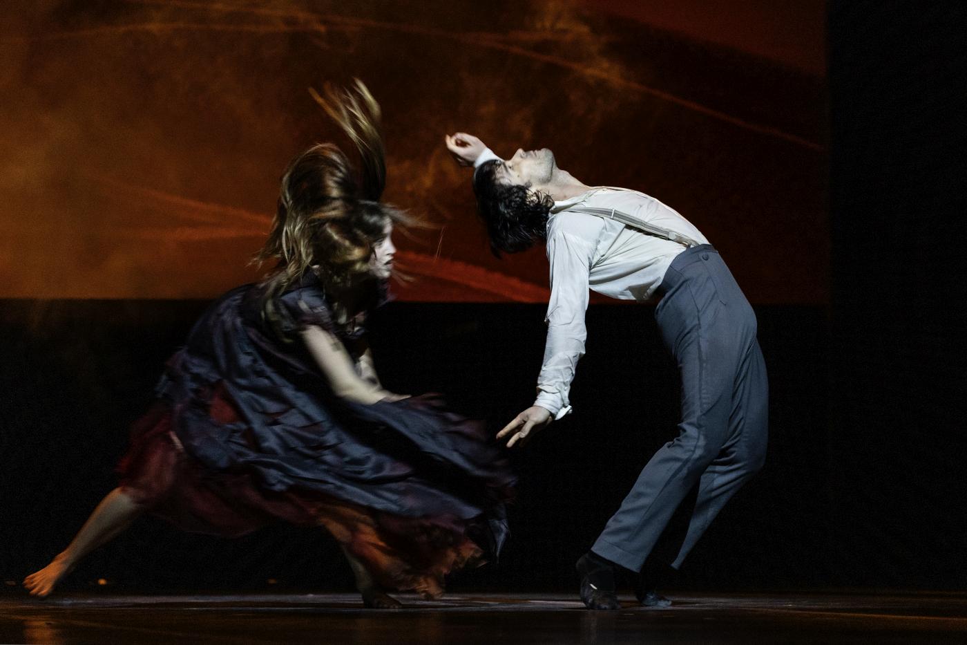 15. C.Larzelere (Bertha Mason) and A.Trusch (Edward Rochester), “Jane Eyre” by C.Marston, Hamburg Ballet 2023 © K.West
