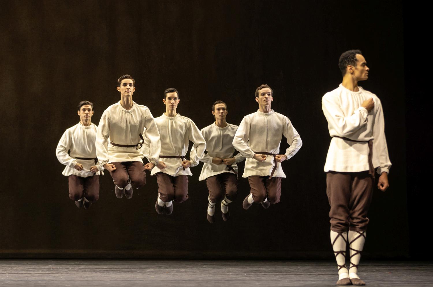 14. P.Octávio, M.Gutiérrez Rubi, I.Arregui, M.Yerg, K.Smith, and B.Lawrence, “Les Noces” by B.Nijinska, Ballet Zurich 2024 © G.Batardon 